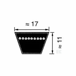 MITSUBOSHI B50 - Courroie B50 (17x1275mm Li)