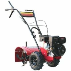 Varan Motors - 93020 Motoculteur Thermique Moteur 6.5CV 212CC Largeur De Travail 50CM Avec Roues Tous Terrains - Rouge
