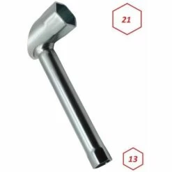 CYCLINGCOLORS Clé à Bougie Universelle 21mm + 13mm Moteur 2 Et 4 Temps Tondeuse Tracteur Motoculteur