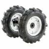 Kit 2 Roues Pneumatique Avec Moyeux Pour Motobineuse Et Motoculteur 400x8 LEA - Noir