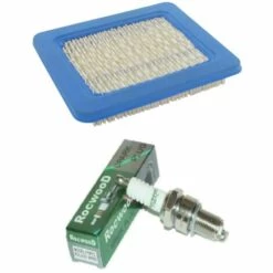 CYCLINGCOLORS Filtre à Air Briggs Et Stratton Et Honda GCV + Bougie F5RTC (équivalent NGK BPR5ES) Tondeuse Tracteur Motoculteur