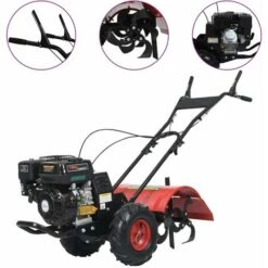 Motoculteur et accessoire Soldes 2 LES TENDANCES Cultivateur à Essence 6,5 Ch 196 Cc