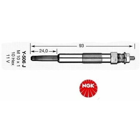 Bougie De Prechauffage NGK Y-506J DP07 3 Bougie De Prechauffage NGK Y-506J DP07